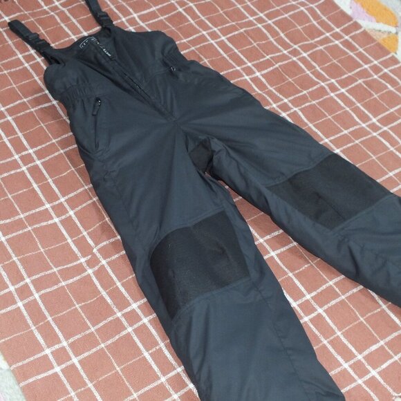 Lands End Kids Bib Snowpants Black Children's 12 - Picture 9 of 16